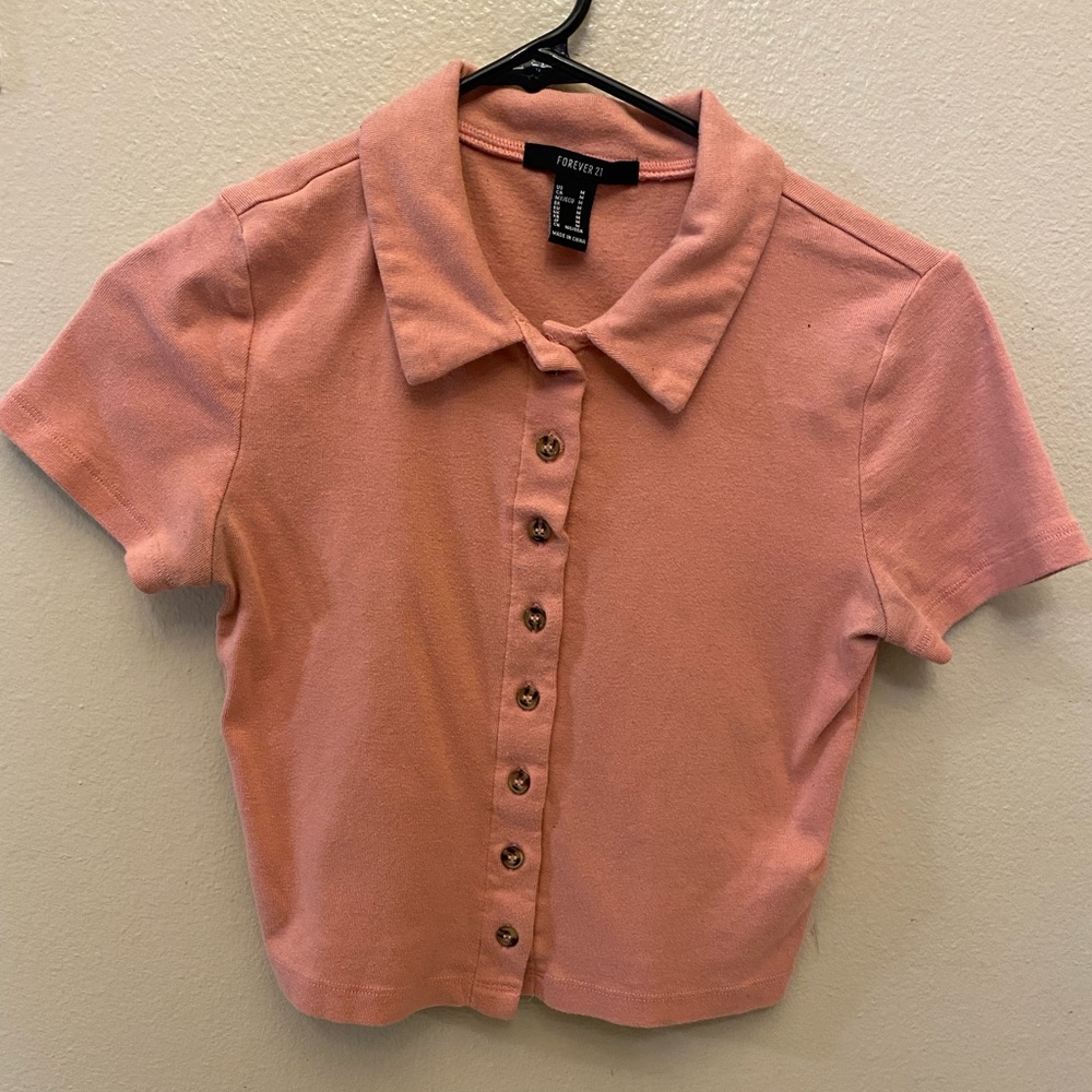 Pink crop top